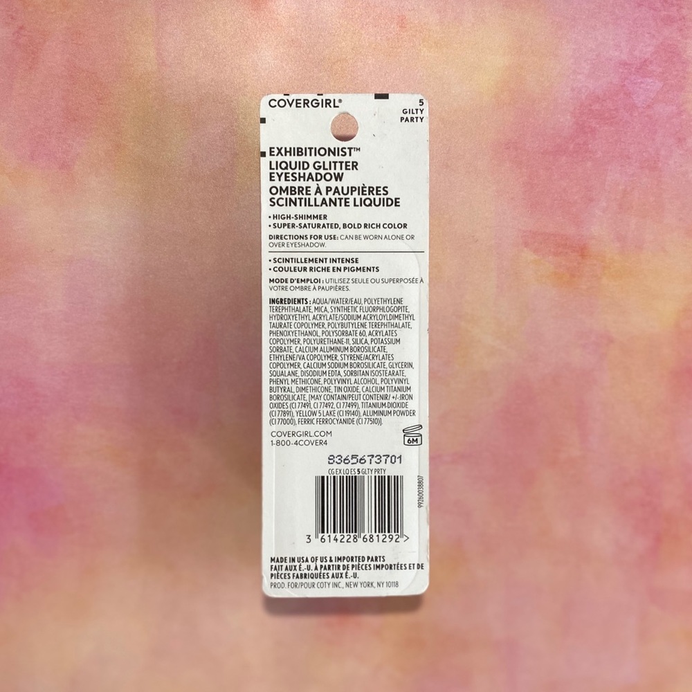 4/$15 COVERGIRL Exhibitionist Liquid Glitty Party - Picture 2 of 4